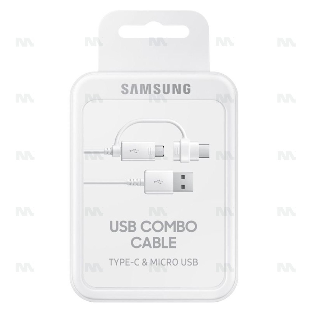 Samsung Combo Cable EP-DG930DWEGWW - USB-C & MicroUSB - 1.5m - White
