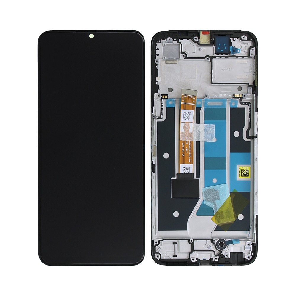 Oppo A78 4G (CPH2565) Display And Digitizer With Frame Black Soft-OLED