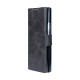 Rixus Wallet Case For Samsung Galaxy Z Fold 4 With Pen Holder Black