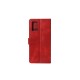 Rixus Bookcase For Huawei Mate 20 Pro (LYA-L09, LYA-L29) Dark Red