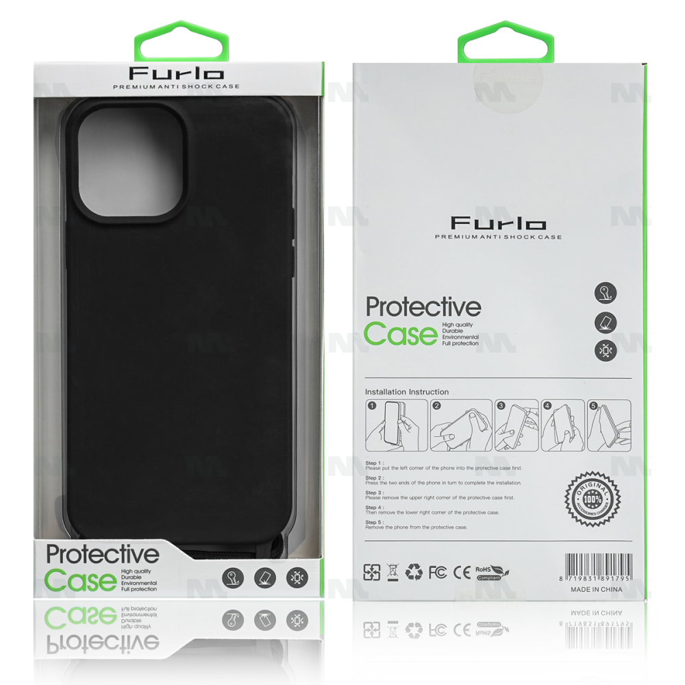 Furlo TPU Necklace Cord Cover For Samsung Galaxy A51 - Black