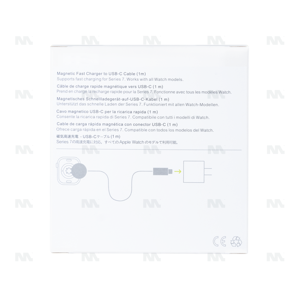 For Watch Series Magnetic Charger To Type-C Cable 100cm White Retail Box
