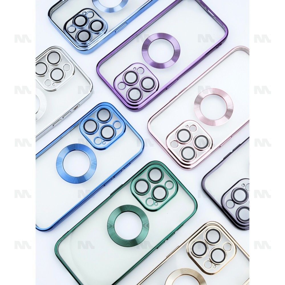 NY Glossy Phone & Camera TPU Case For iPhone 13 - Transparent Green