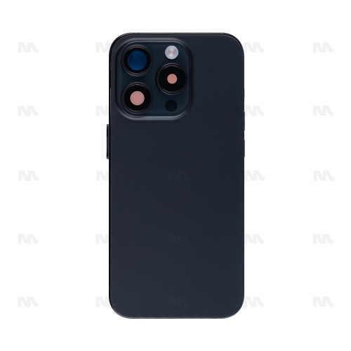 For iPhone 15 Pro Complete Housing Incl. All Small Parts Without Battery And Back Camera Black Titanium