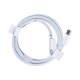 For Apple iPhone 15 USB-C to USB-C Cable 100cm 60W Woven White Bulk