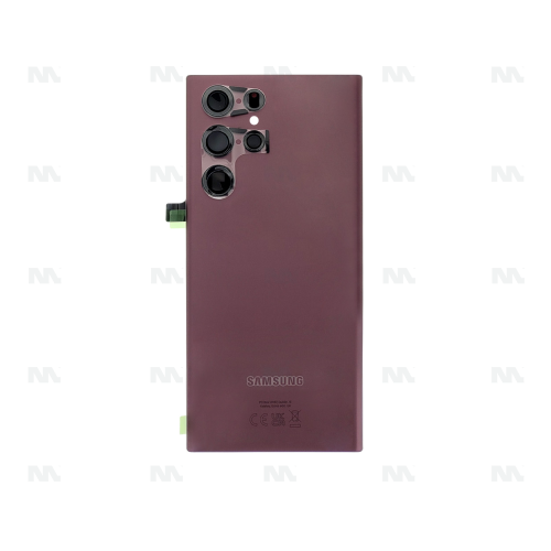 Samsung Galaxy S22 Ultra S908B Back Cover Burgundy With Lens GH82-27457B Service Pack