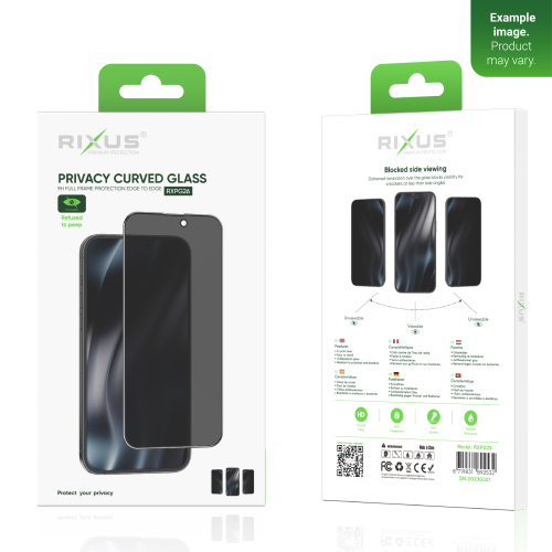 Rixus Privacy Full Curved Edge Tempered Glass For iPhone 7 Plus, 8 Plus