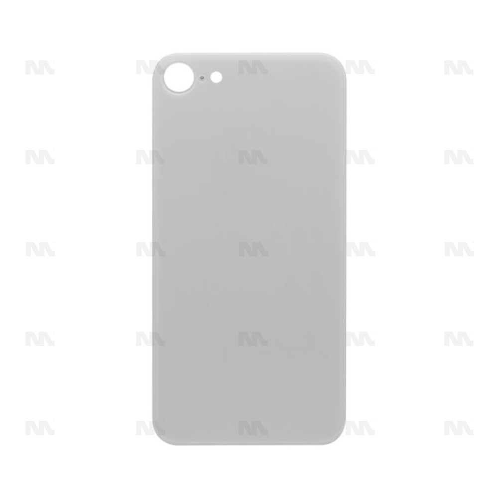 For iPhone 8 Extra Glass White (Enlarged camera frame)