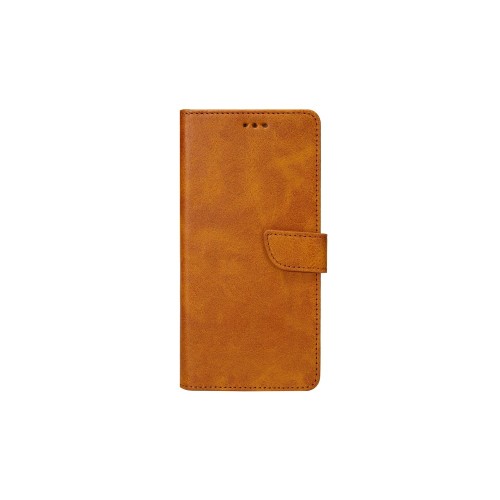 Rixus Bookcase For iPhone 11 Light Brown