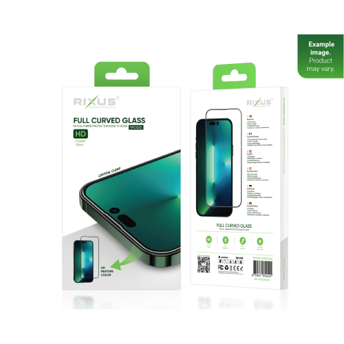 Rixus Clear HD Full Curved Edge Tempered Glass For Samsung Galaxy A71 A715F