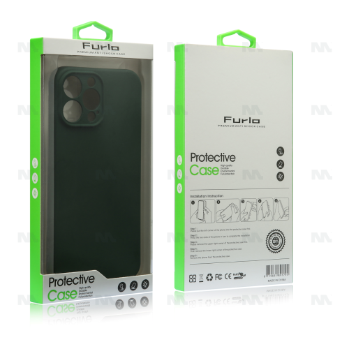 Furlo Protective Slim TPU Case For iPhone 12 Pro - Dark Green