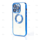 NY Glossy Phone & Camera TPU Case For iPhone 13 - Transparent Blue