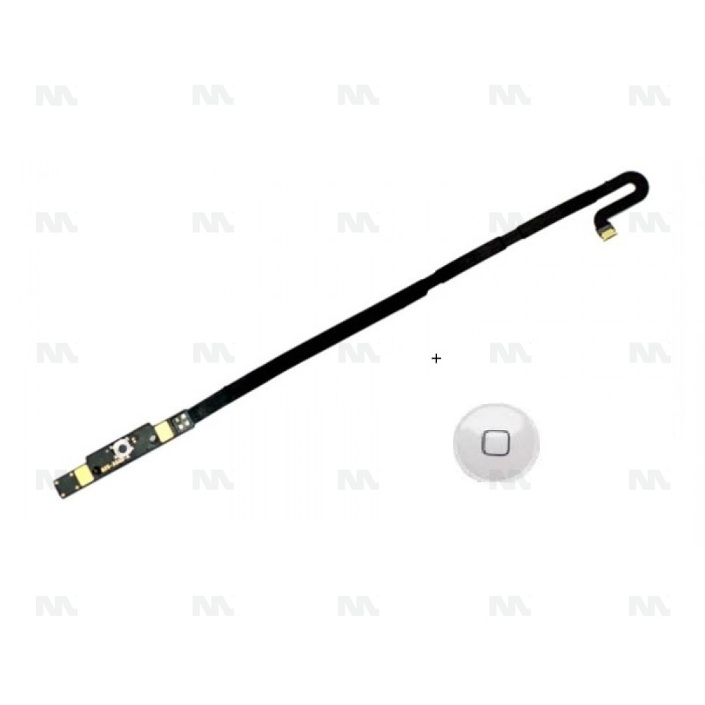 iPad 4 Home Button Flex - White