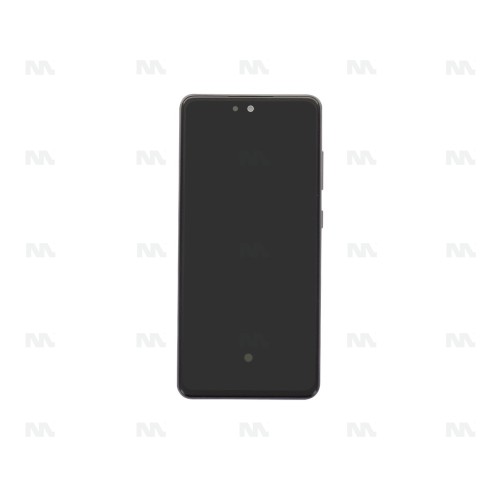 Samsung Galaxy A52 A525F, A52 5G A526B Display And Digitizer With Frame Awesome Black Service Pack