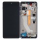 Motorola Edge 20 Pro (XT2153) Display And Digitizer With Frame (5D68C19377) - Blue Vegan Leather