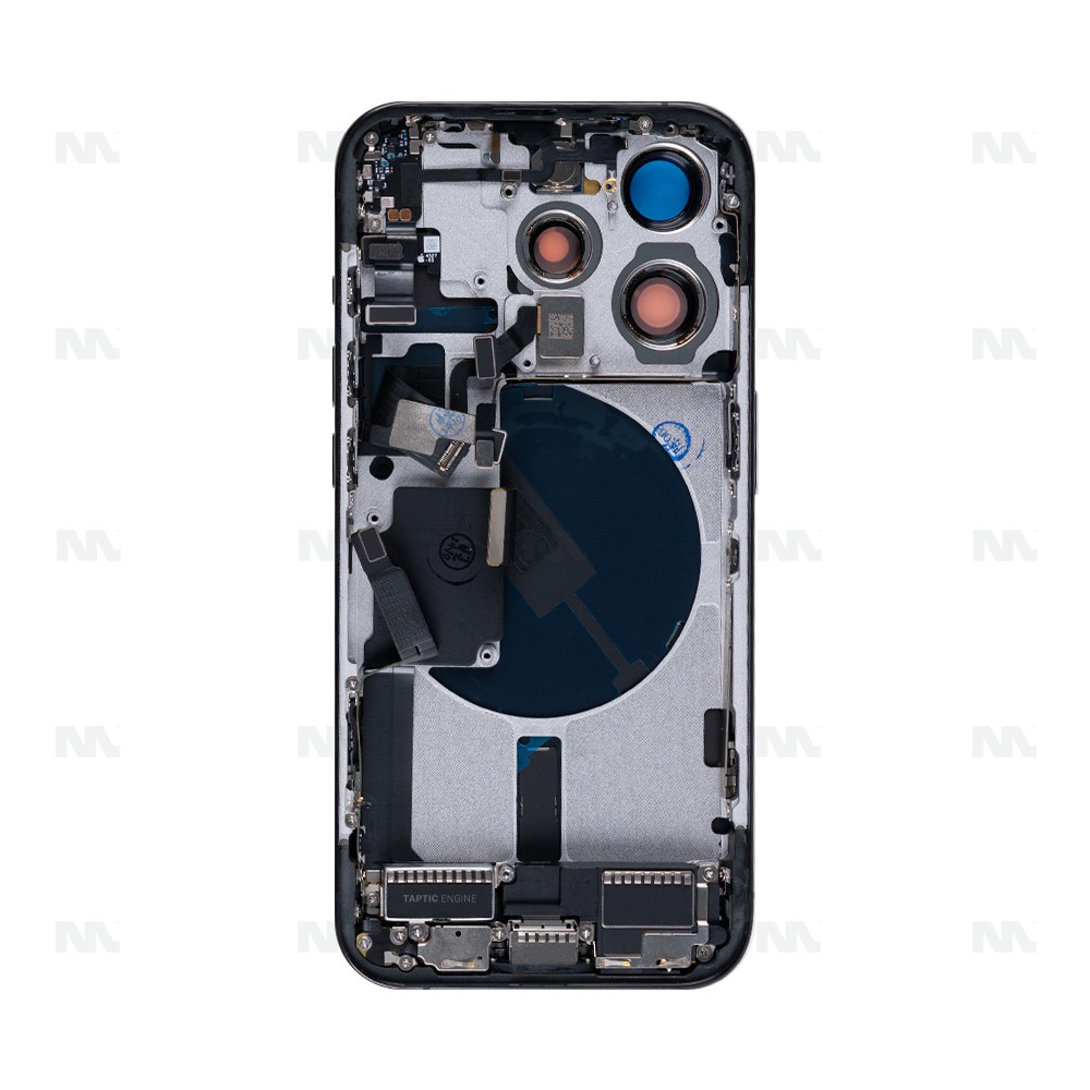 For iPhone 15 Pro Complete Housing Incl. All Small Parts Without Battery And Back Camera Black Titanium