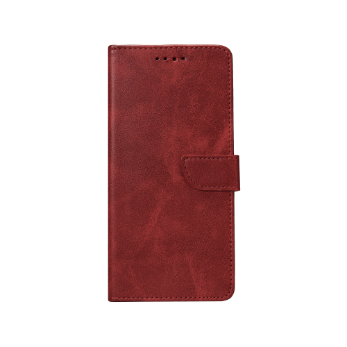 Rixus Bookcase For Samsung Galaxy A52 5G A526B Dark Red