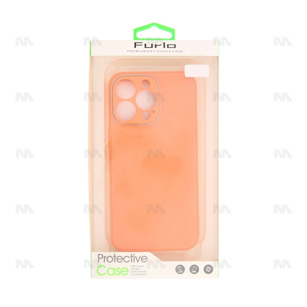Furlo Protective Shining TPU Case For iPhone 13 Mini - Orange