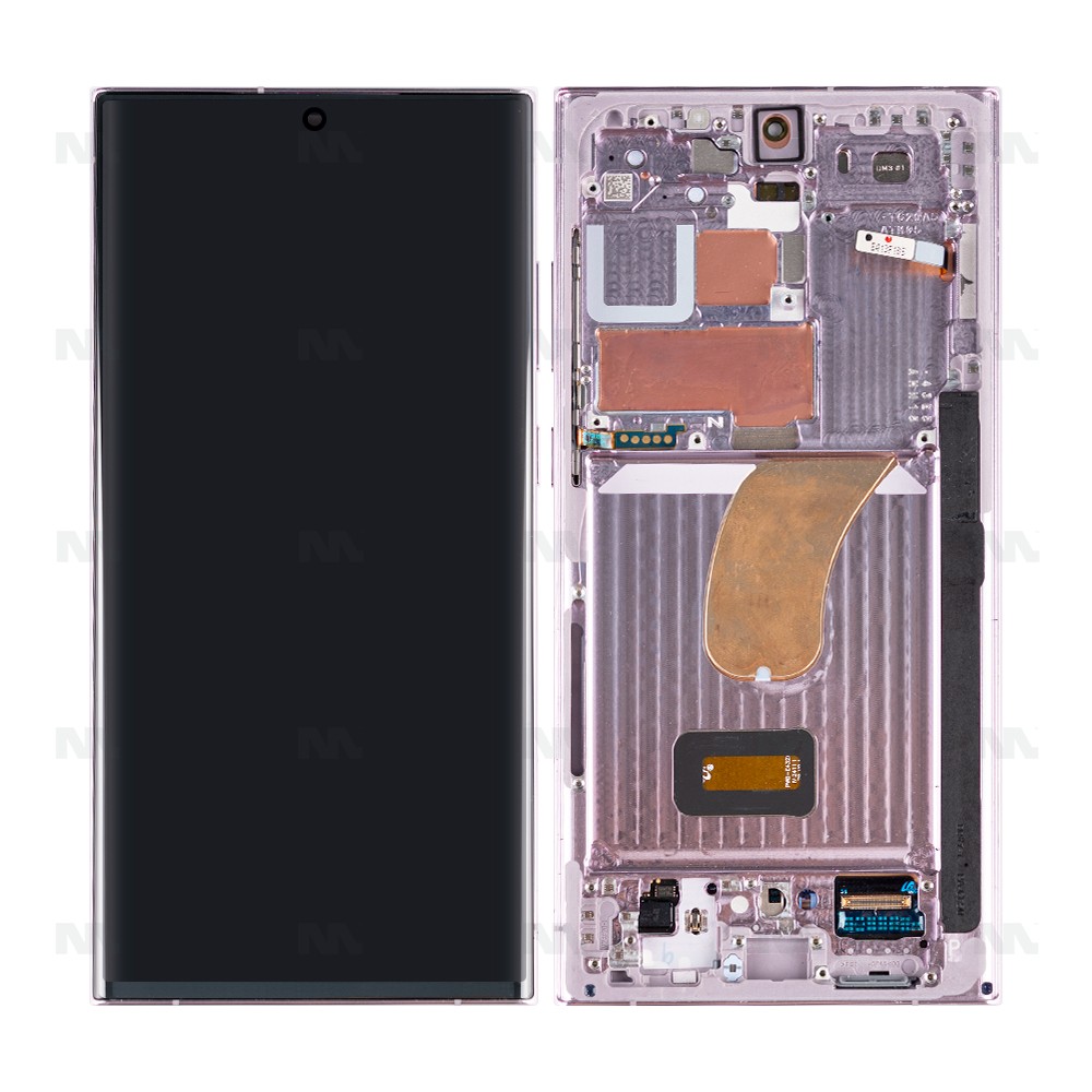 Samsung Galaxy S23 Ultra S918B Display And Digitizer With Frame Lavender Pulled