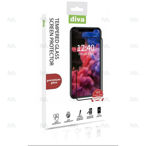 Diva Premium Plus Glass Protector For P40 Lite - Black
