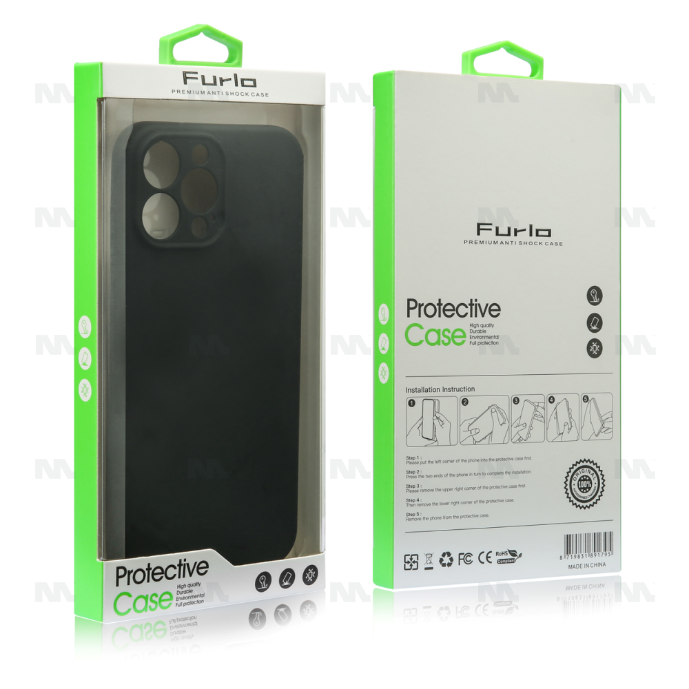 Furlo Protective Slim TPU Case For iPhone 11 Pro - Black