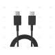 Fast Charging Cable US5002M USB-C To USB-C 200CM Black