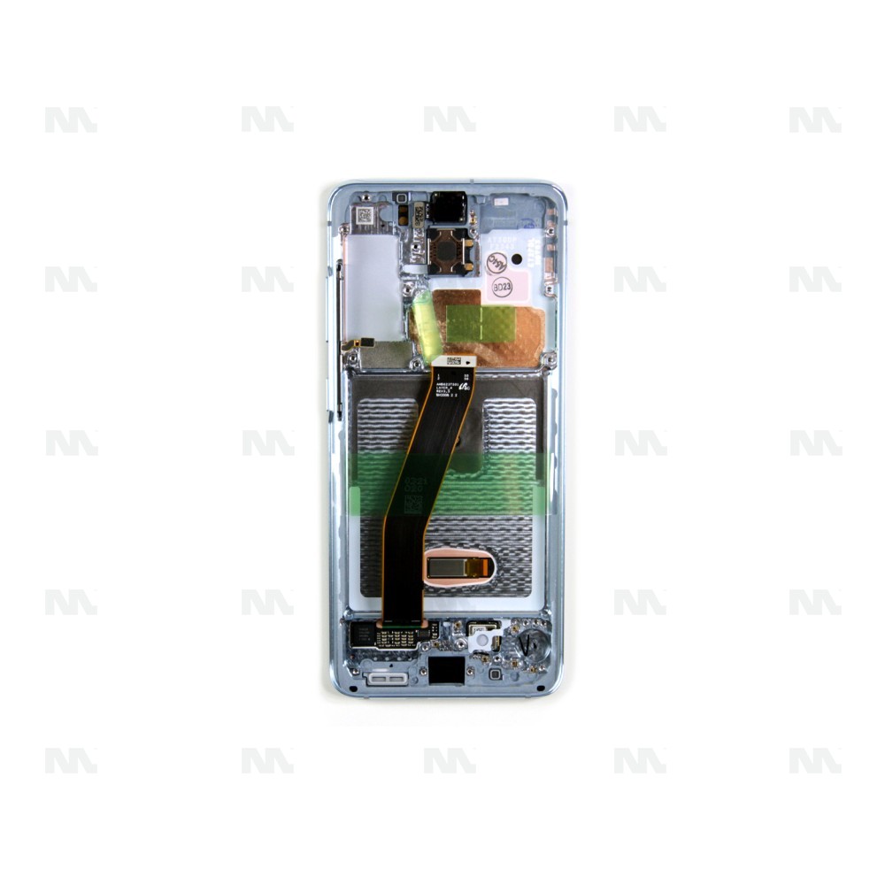 Samsung Galaxy S20 G980F, S20 5G G981F Display And Digitizer With Frame Cloud Blue Service Pack